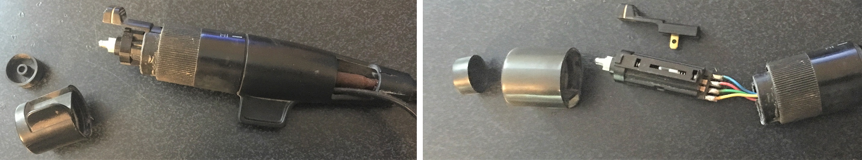 Cruise control stalk disassembled